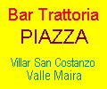 trattoria Piazza Villar s.costanzo